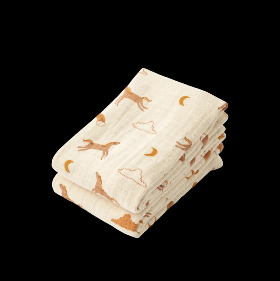 Liewood | Lewis Muslin Cloth 2-Pack | Dream / Ecru