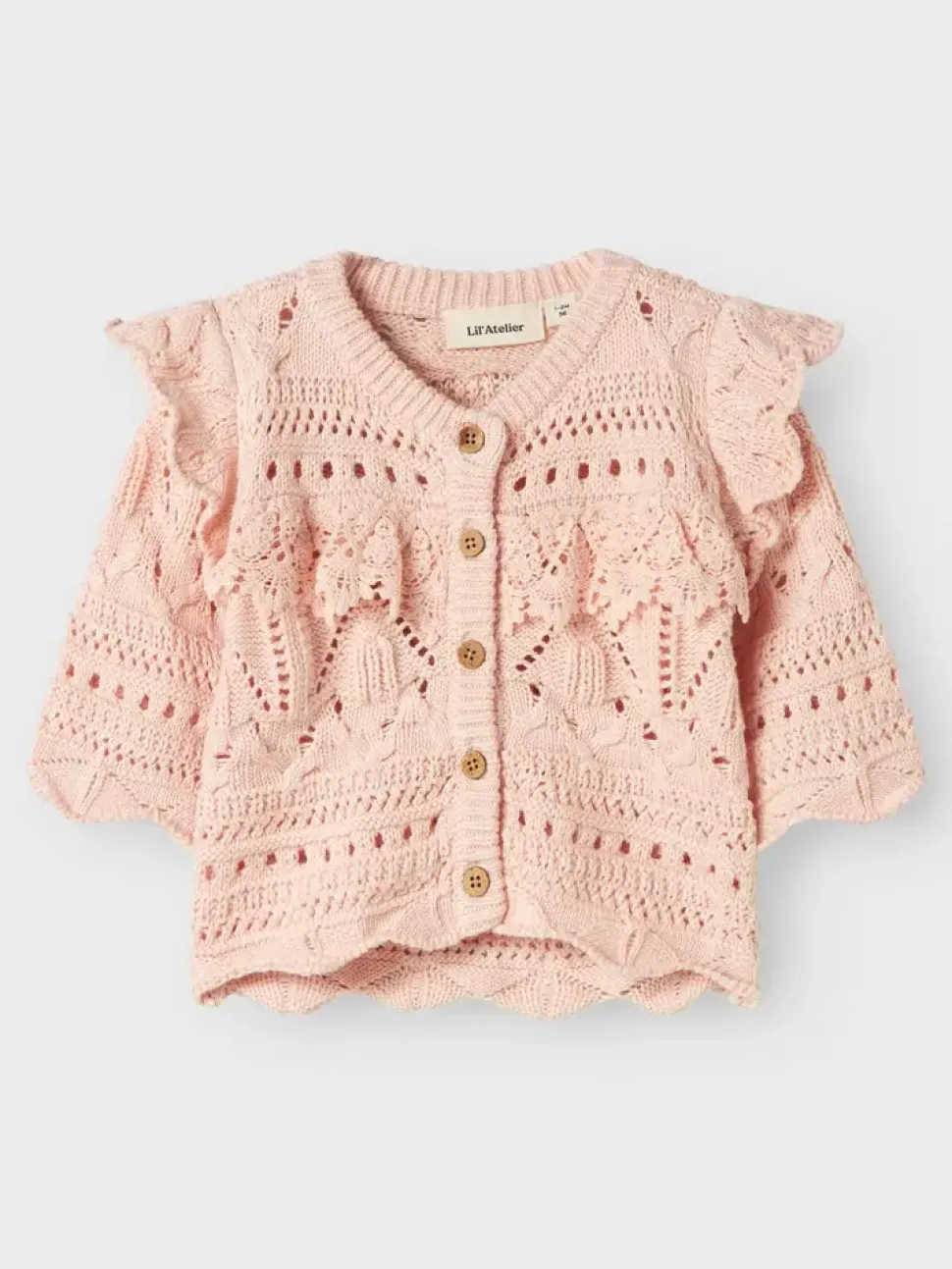 Lil'Atelier | NBFDAMIA LS KNIT CARD LIL | Peach Whip