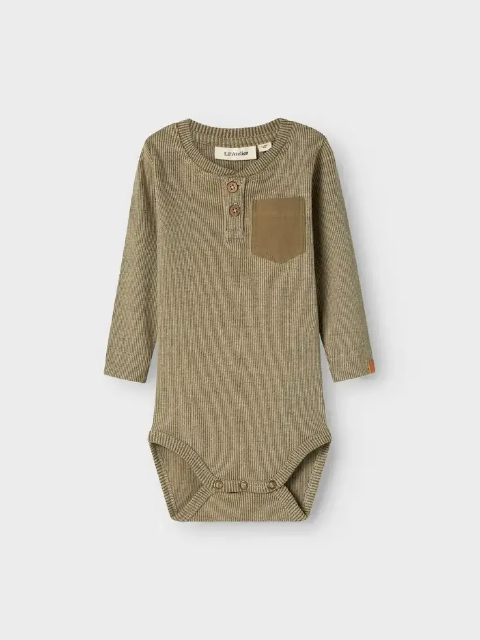 Lil'Atelier | NBMBARBAR LS SLIM BODY LIL | Moss Gray