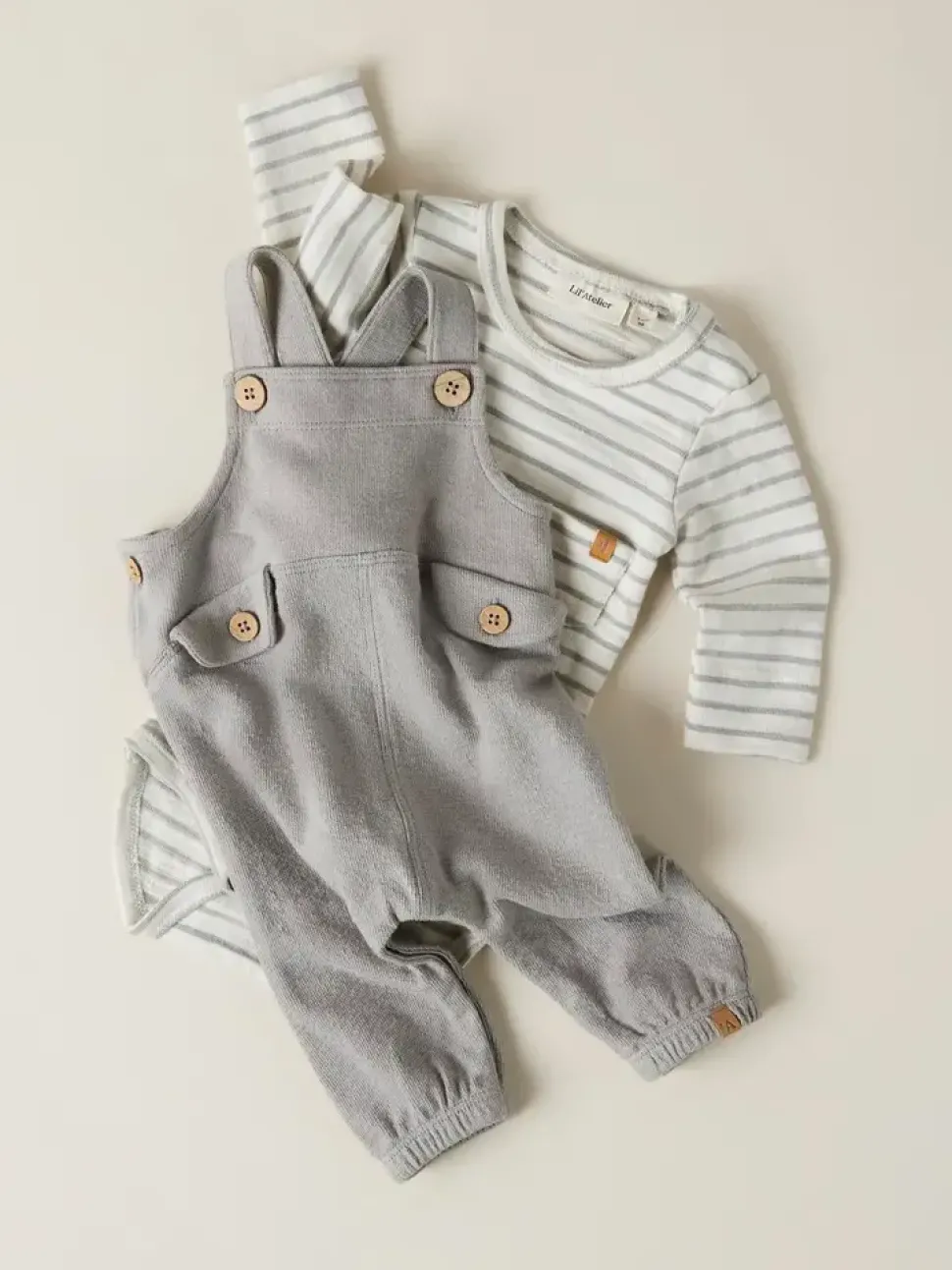 Lil'Atelier | NBMDENJI LS BODY LIL | Turtledove FOREST FOG