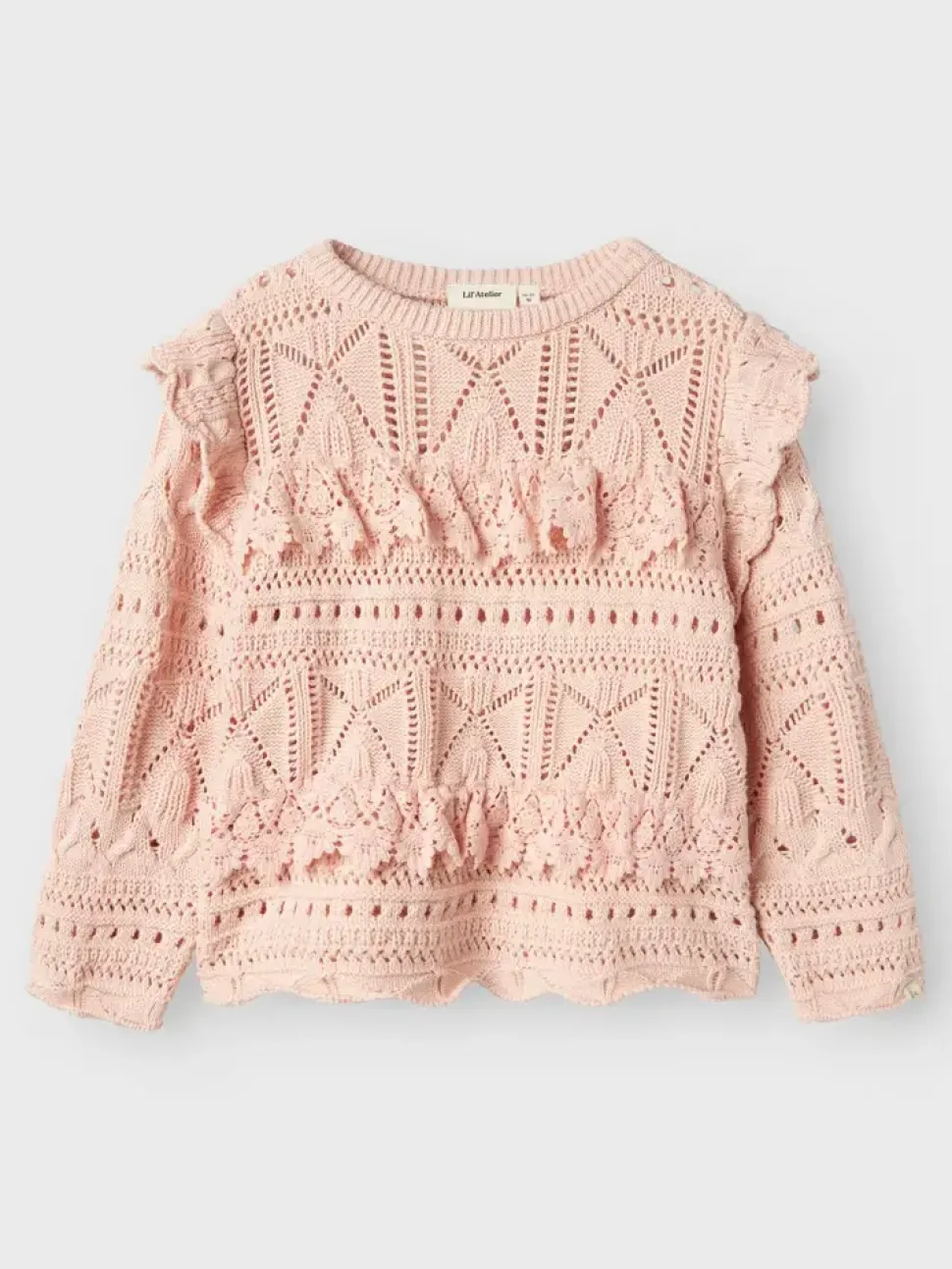 Lil'Atelier | NMFDAMIA LS LOOSE KNIT LIL | Peach Whip