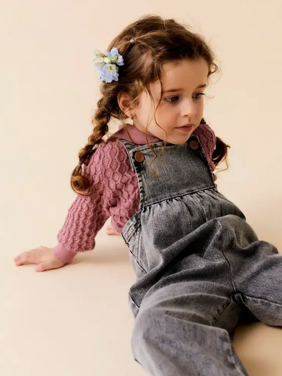 Lil'Atelier | NMFTEMS LOOSE DNM OVERALL 4266-MS T LIL | Light Grey Denim