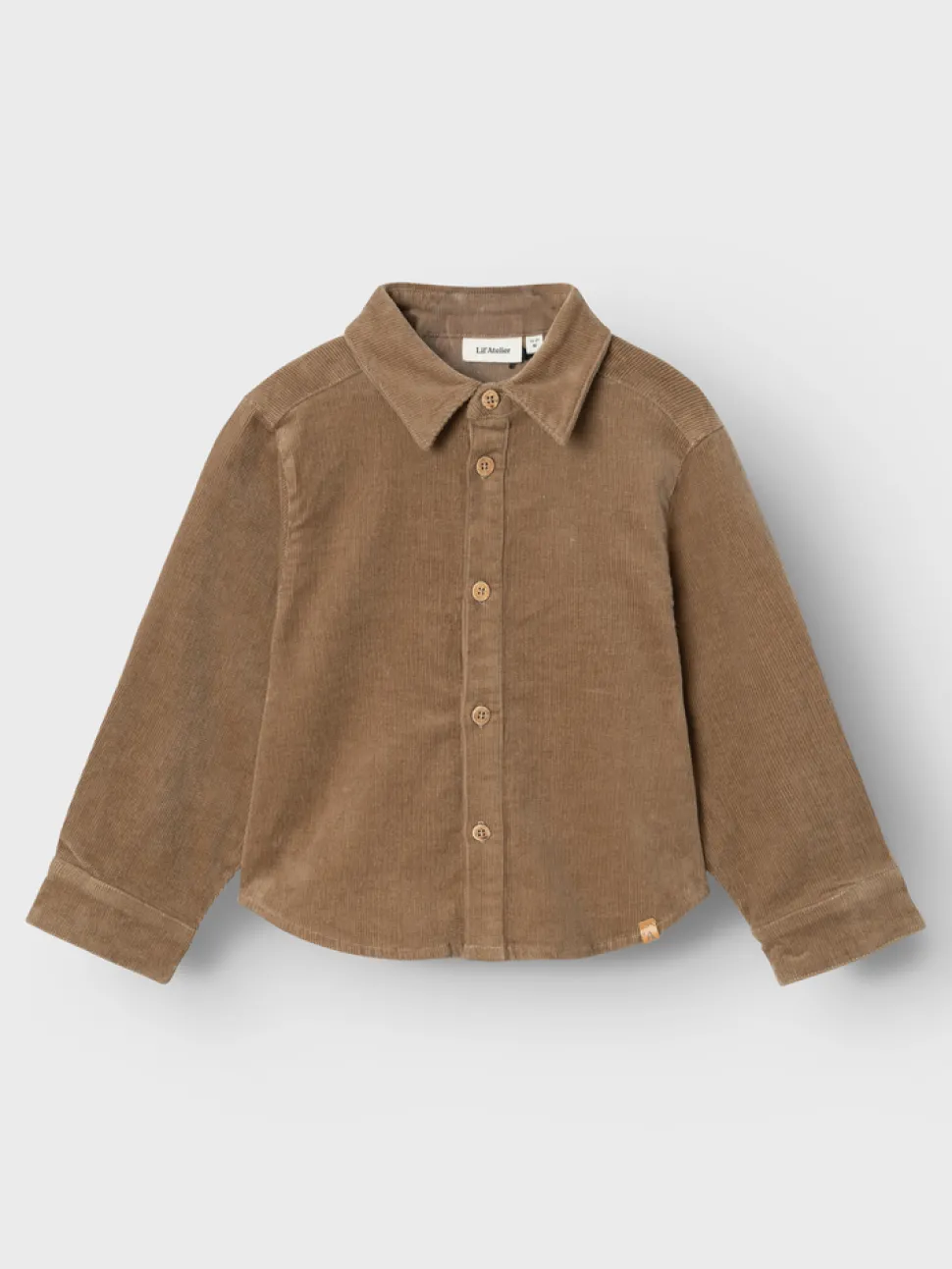 Lil'Atelier | NMMOBERT LS CORD SHIRT 6411-HG O LIL | Sepia Tint