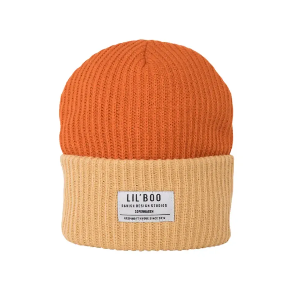 Lil'Boo | Block Hygge Beanie | Caramel/Sand