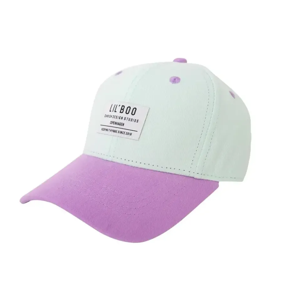 Lil’Boo | ORGANIC BLOCK SNAPBACK LIGHT TURQUOISE/PURPLE