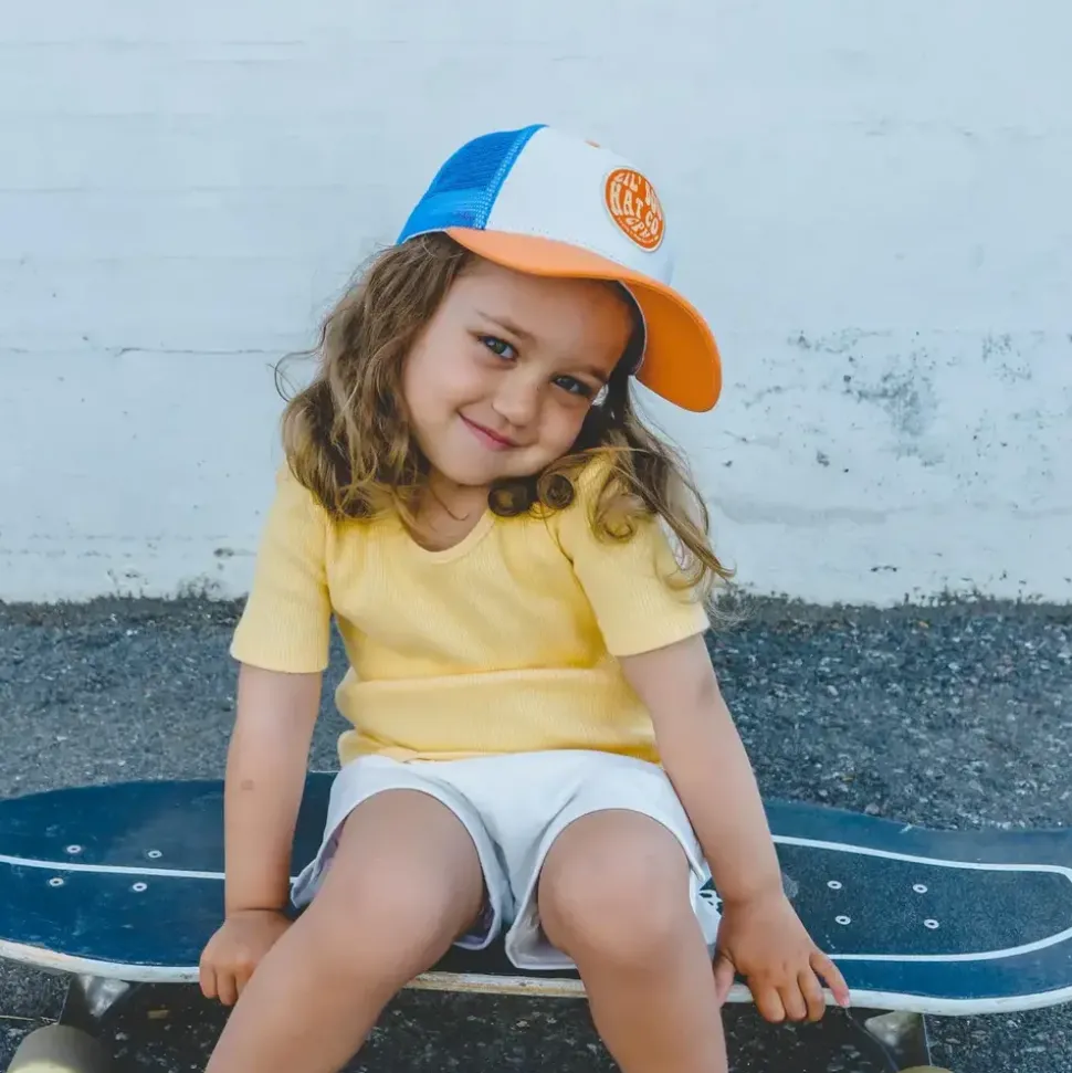 lilboo__trucker_cap__blue_2.webp Lil’Boo | TRUCKER CAP - BLUE/ORANGE