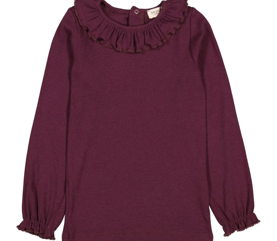 MarMar Copenhagen | Tandy | Modal Fine Rib | Deep Mulberry