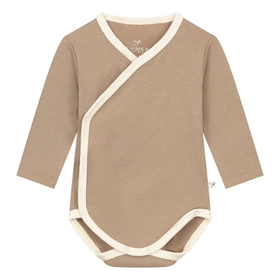 Mats & Merthe | Vince basic body long sleeve | Taupe body/Buttermilk piping