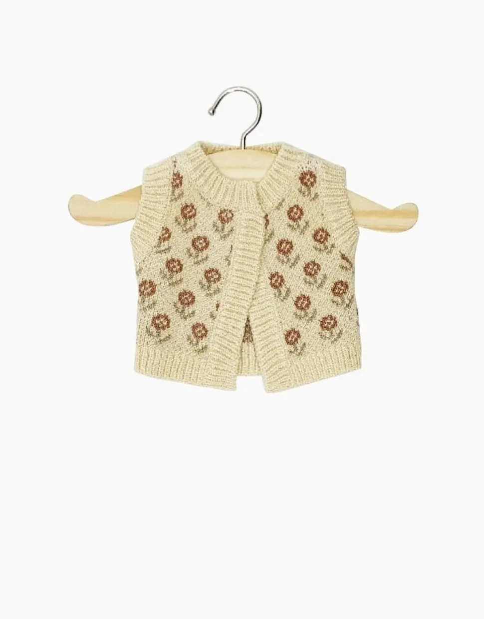 Minikane | Léonie vest in Brick Field Flowers-breisel