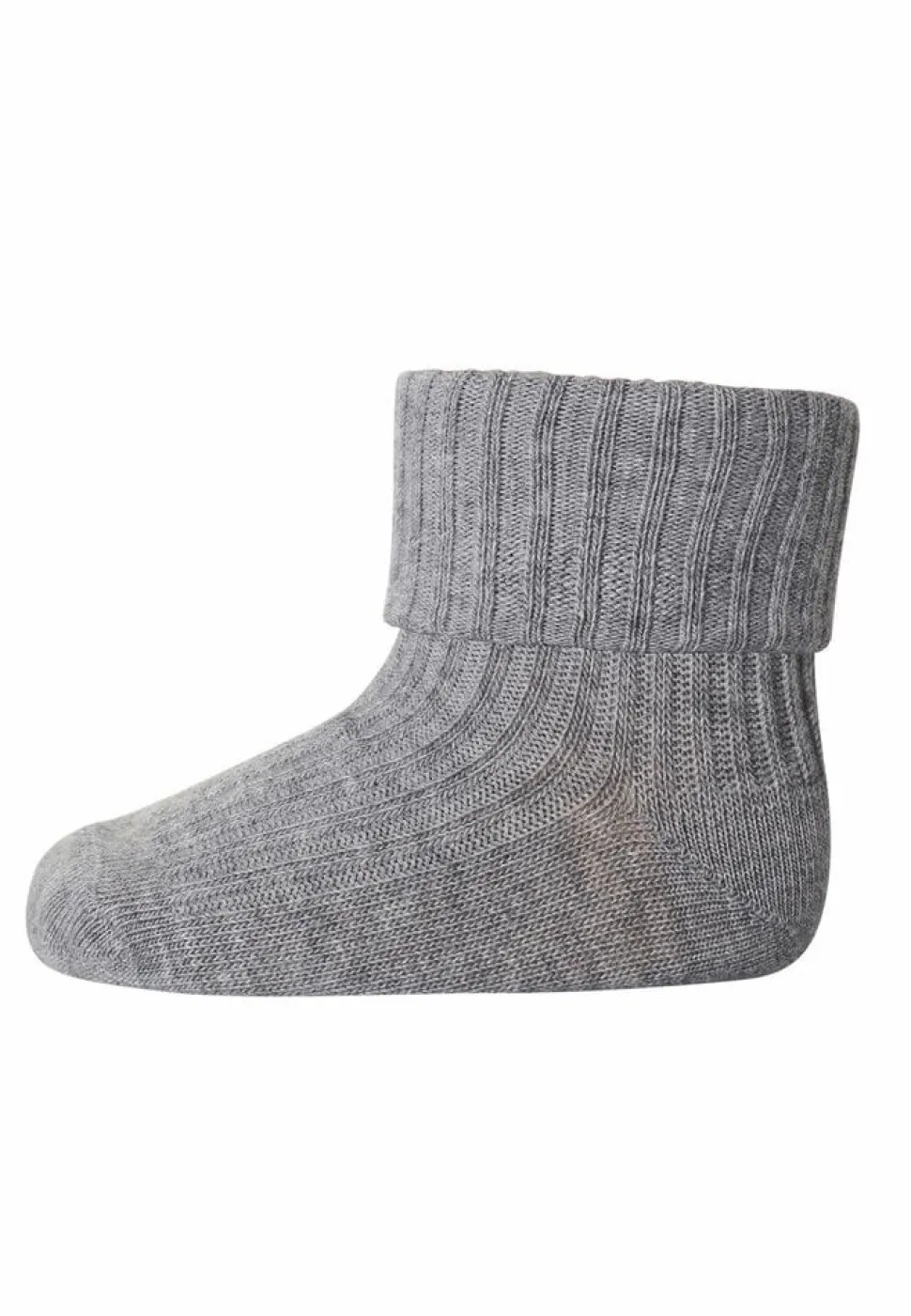 MP Denmark | Cotton rib baby socks | Grey Melange