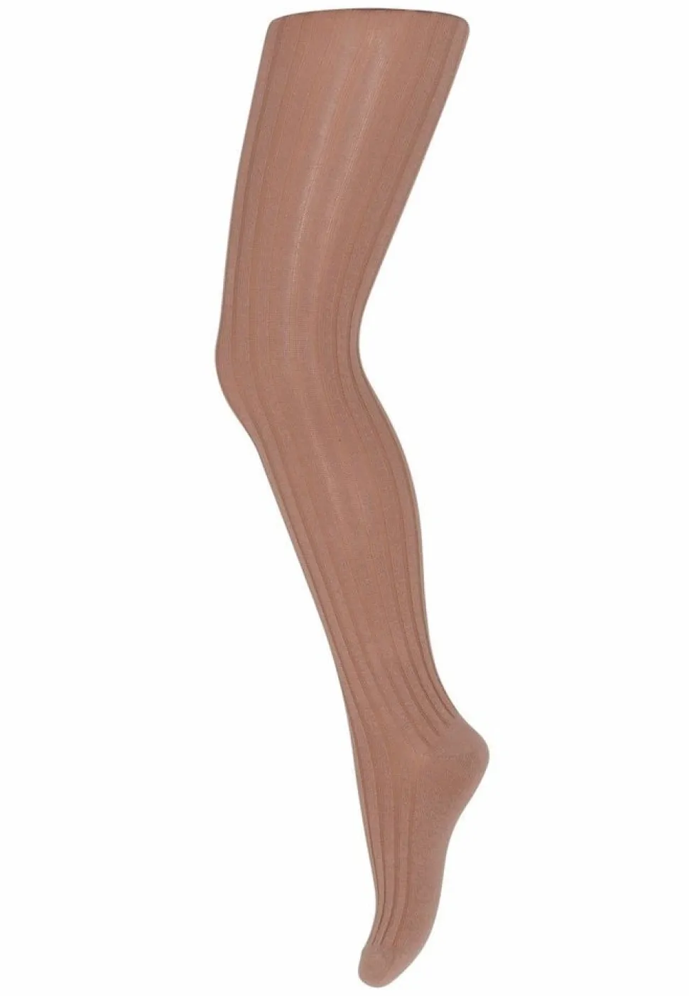 MP Denmark | Cotton rib tights | Tawny Brown
