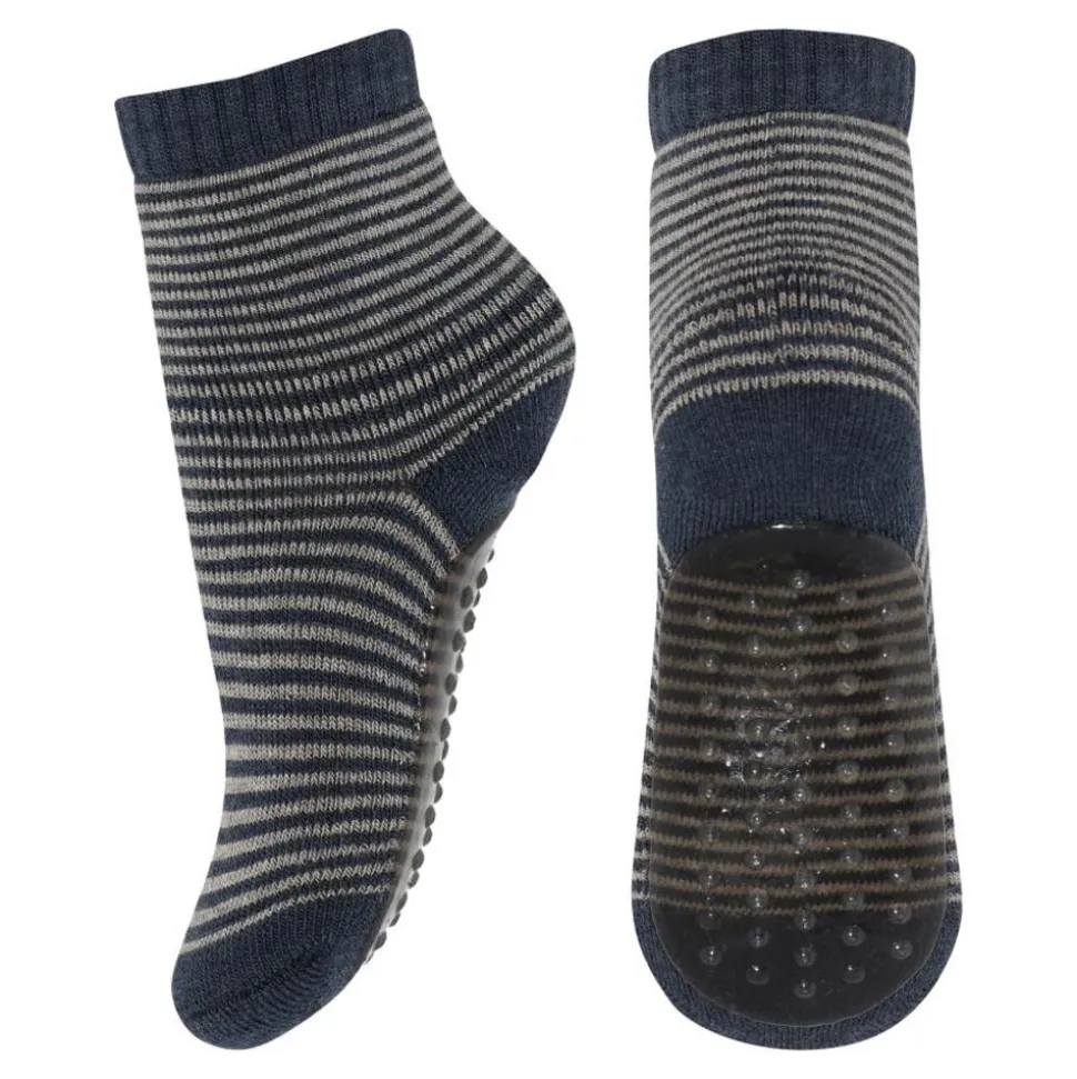 MP Denmark | Vilde Socks - Anti-Slip | Dark Demin Melange