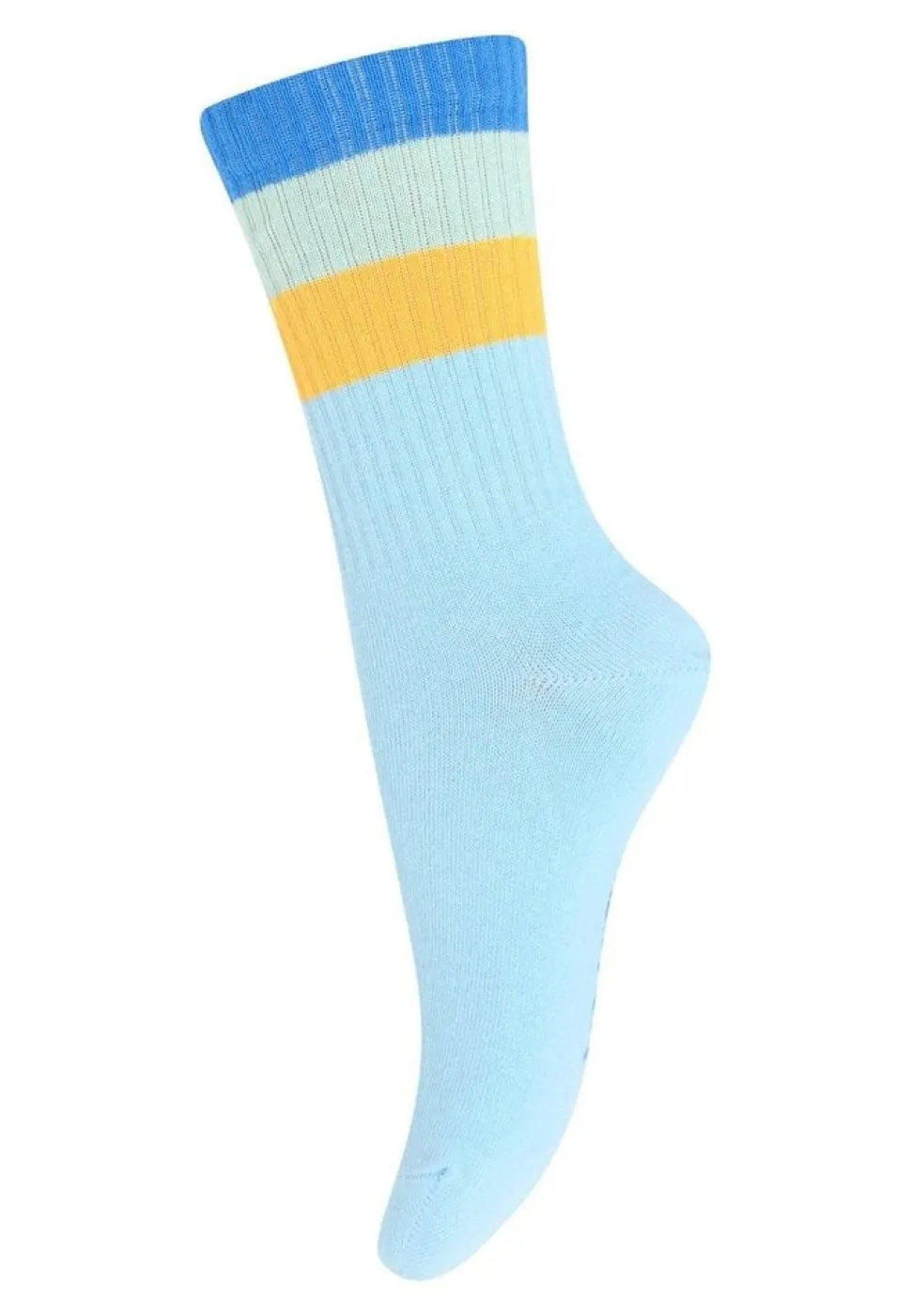 MP Denmark | Wide stripes socks | Sky Blue