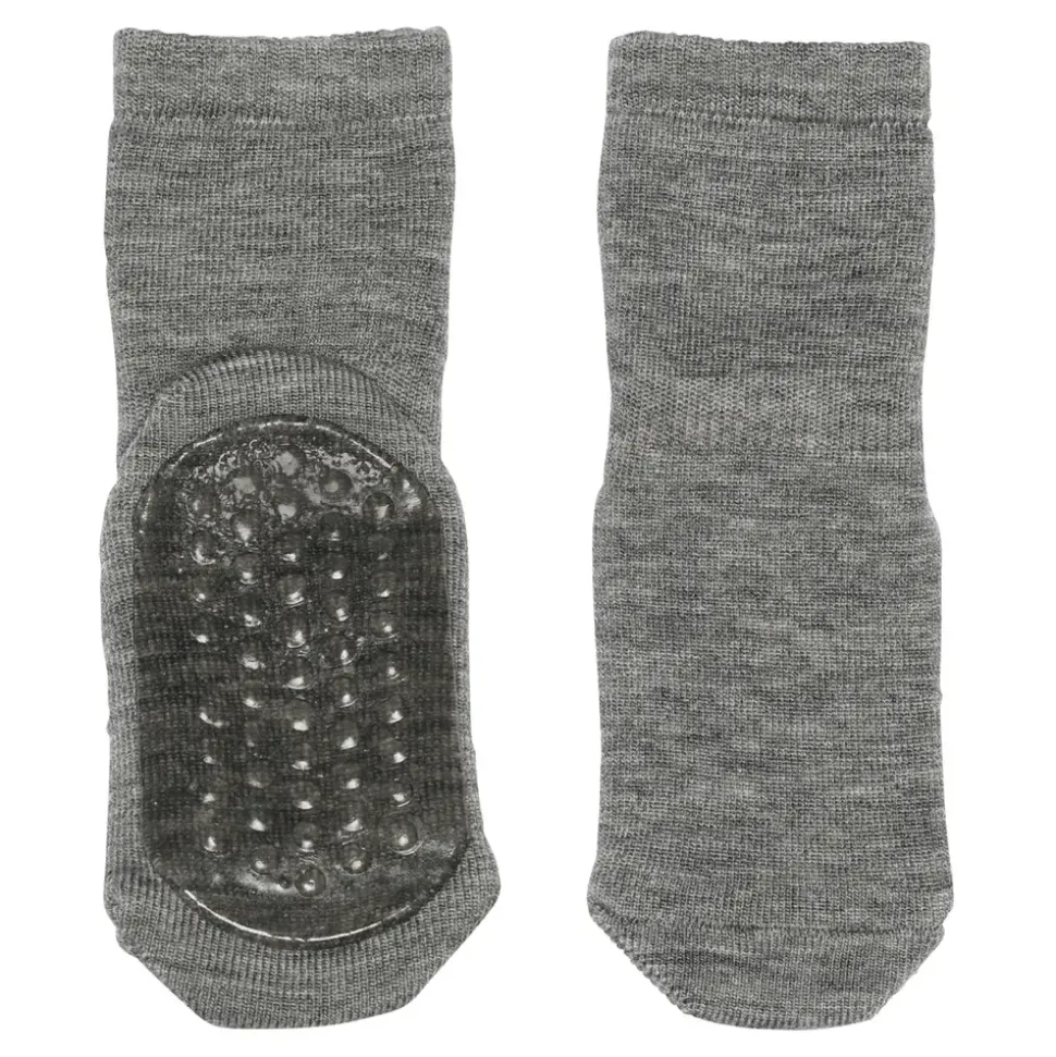 MP Denmark | Wool socks - anti-slip | Grey Melange