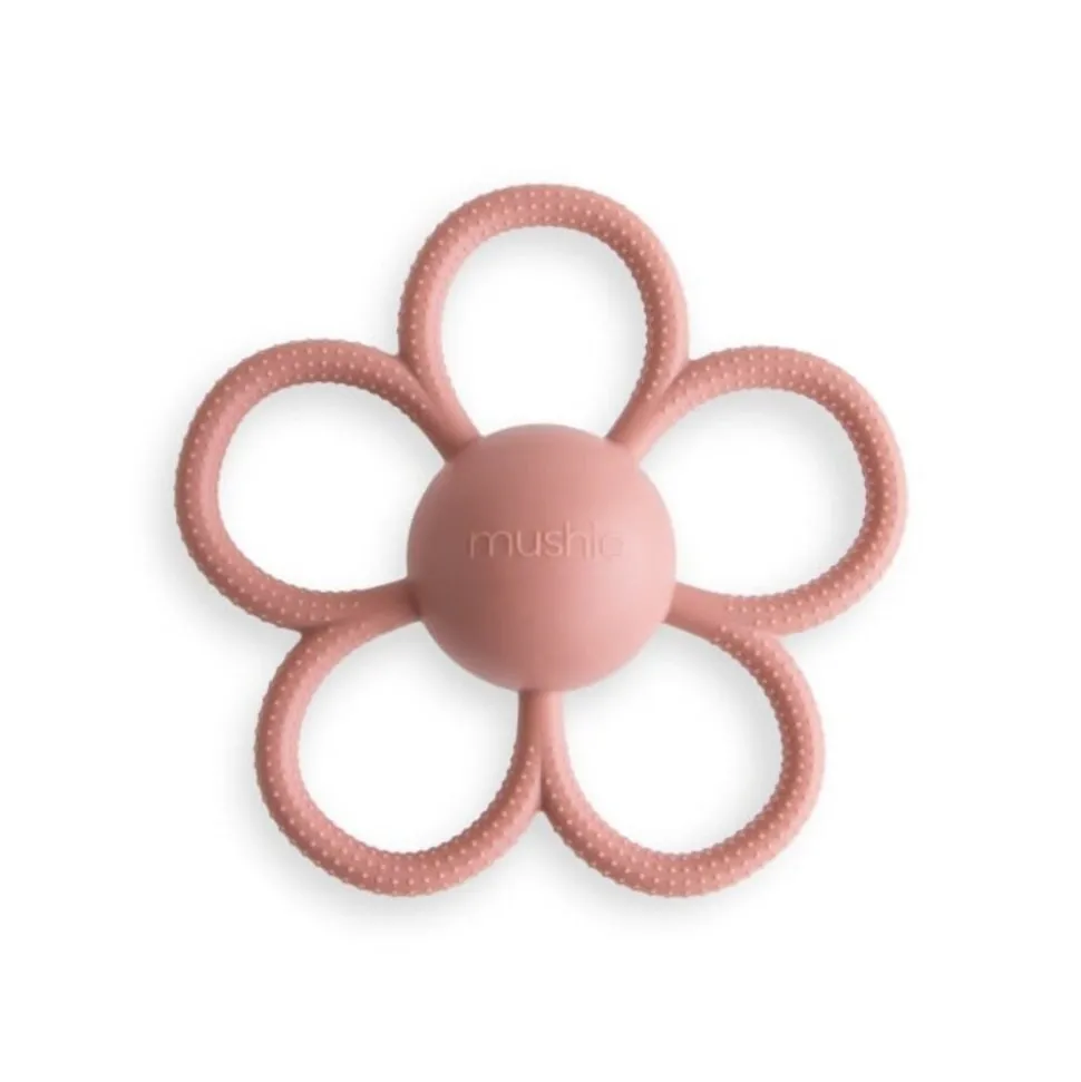 Mushie | Rattle daisy teether