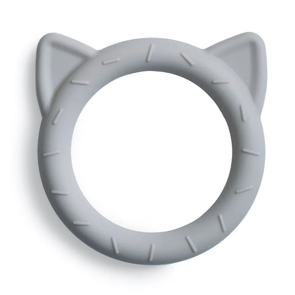 Mushie | Teether Cat | Stone