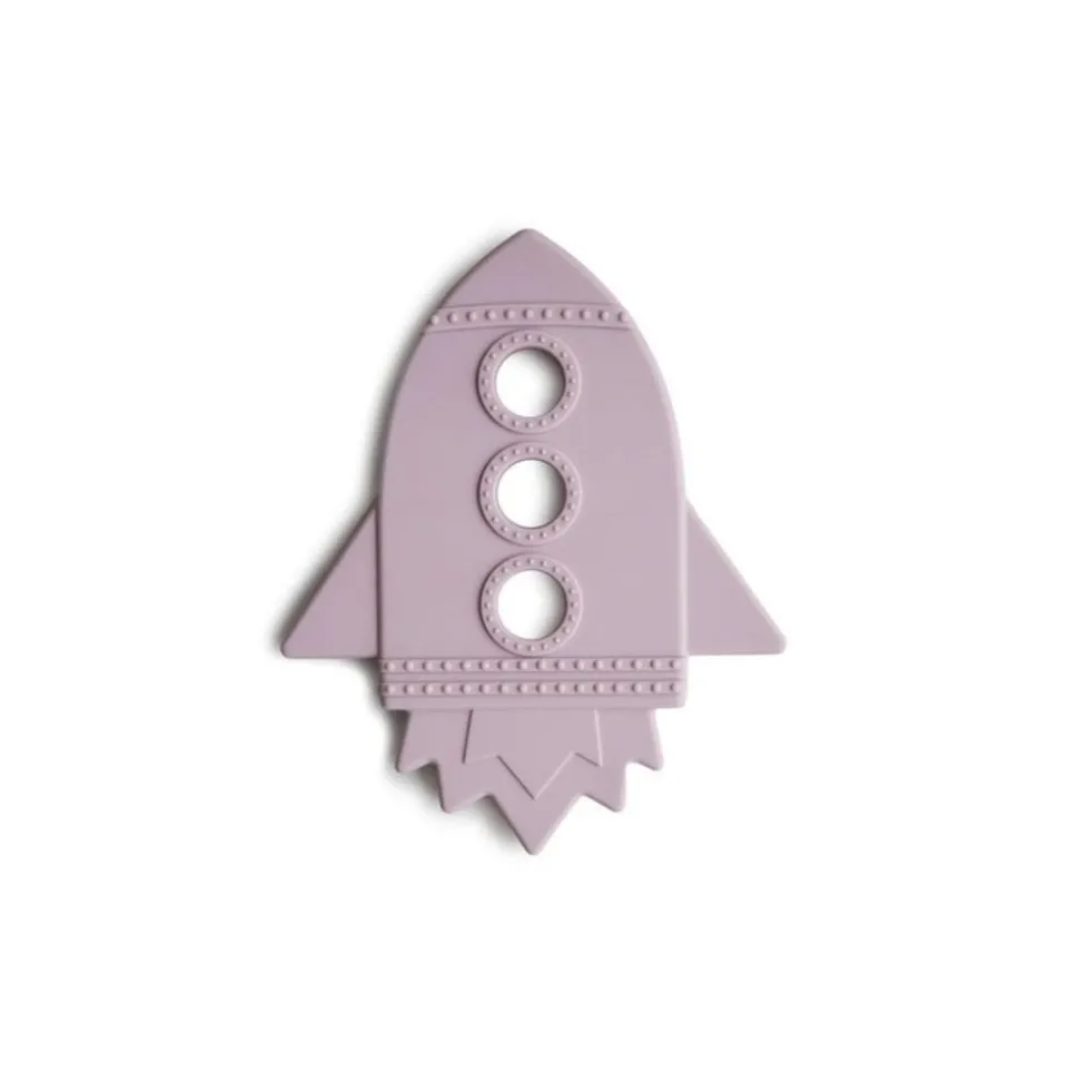 Mushie : Teether rocket soft lilac