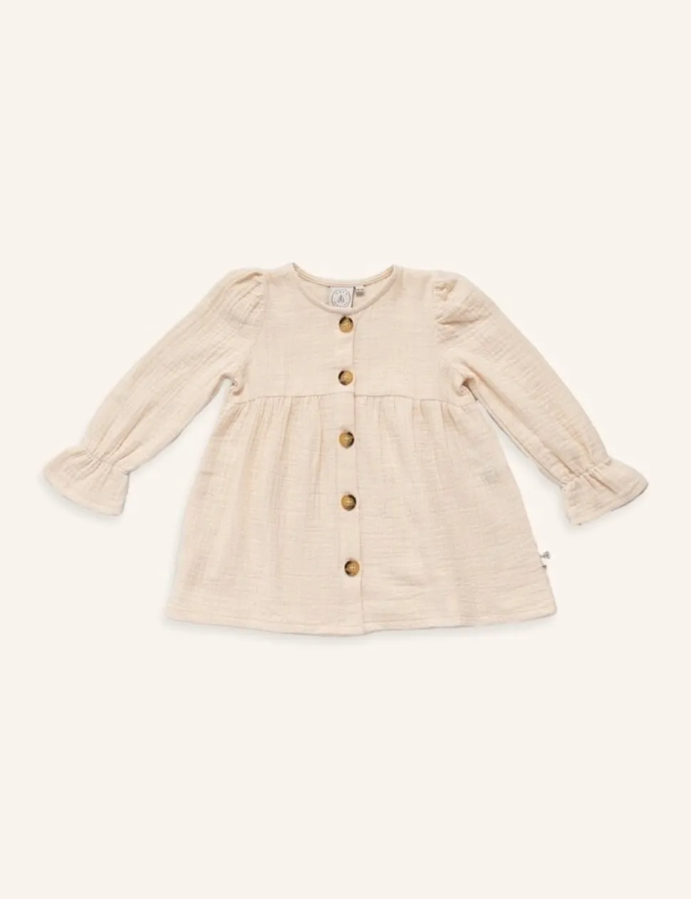 Navy Natural | Noos | Be Dressy Wooden Buttons | Crème Mousseline