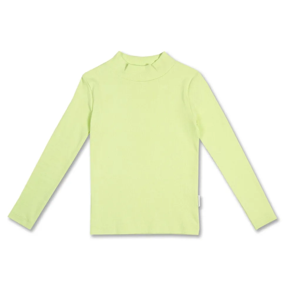 Petit Blush | Rib Turtle Neck | Shadow Lime