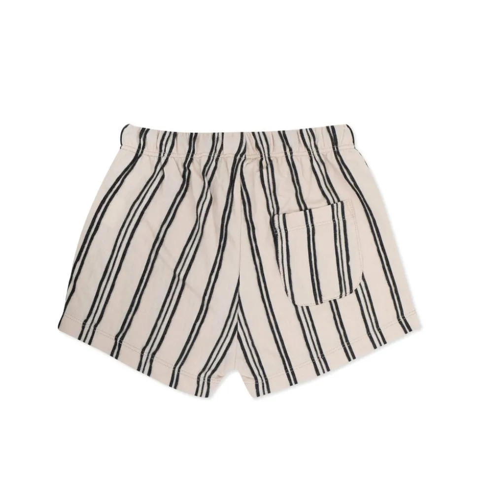 Phil & Phae | Beach Shorts Textured Stripes | Shell
