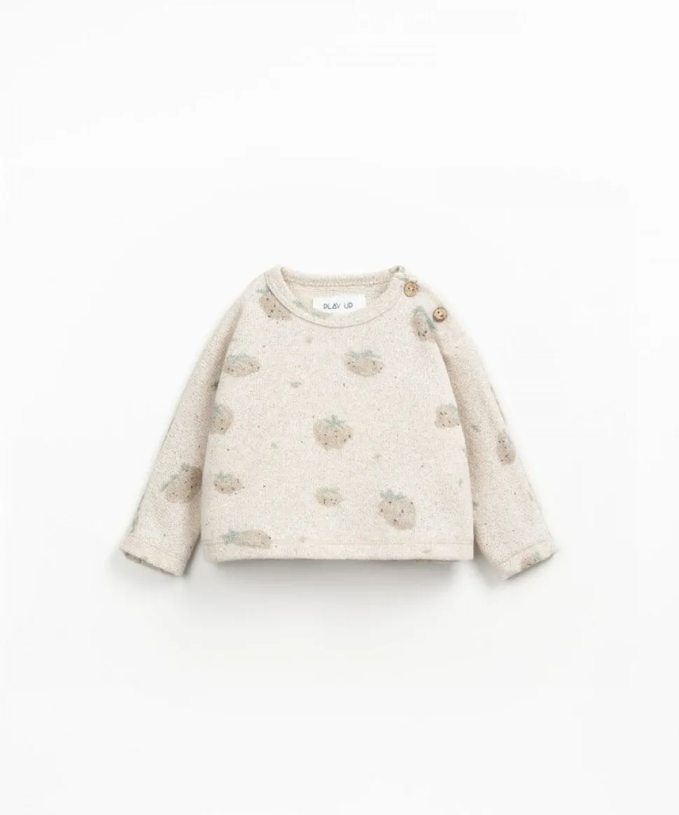 Play Up | Printed Jersey Sweater | Grés Morangos | PA00/0AQ11351