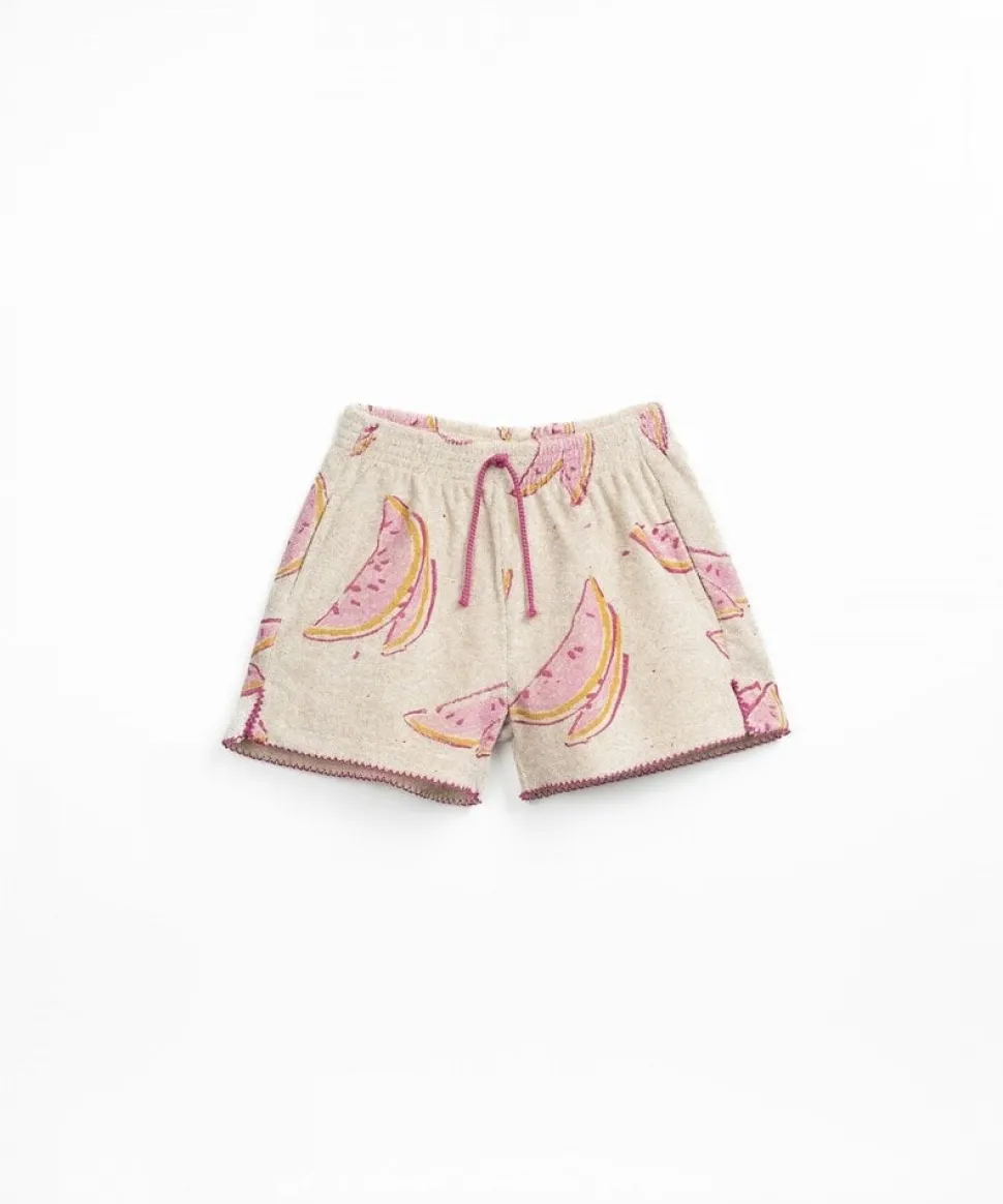 Play Up | Printed Plush Shorts | Grés | PA04/4AQ11702