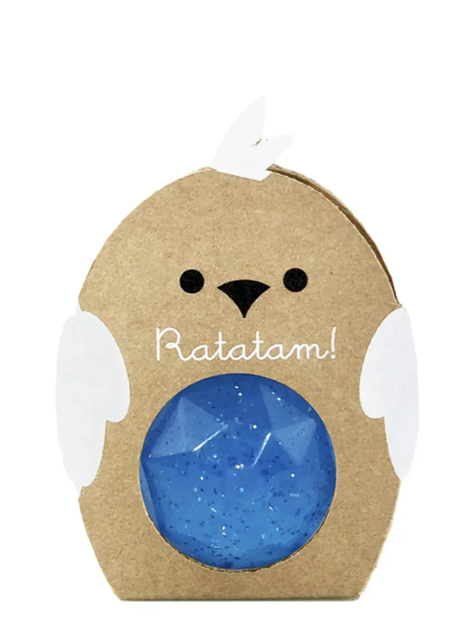 Ratatam : Glitter Bird bouncy ball - Blue