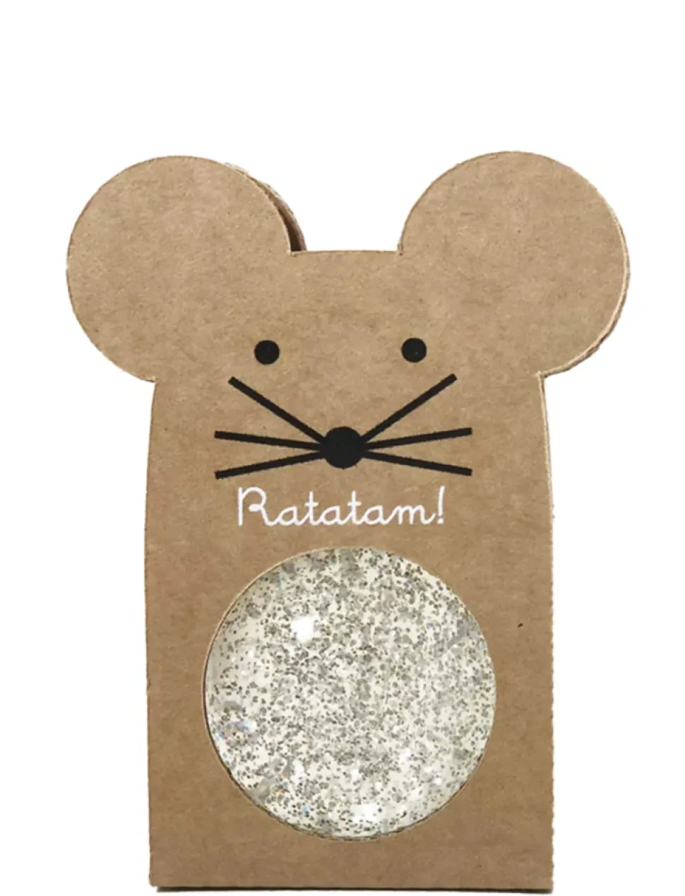 Ratatam : Glitter Mouse bouncy balls - Silver