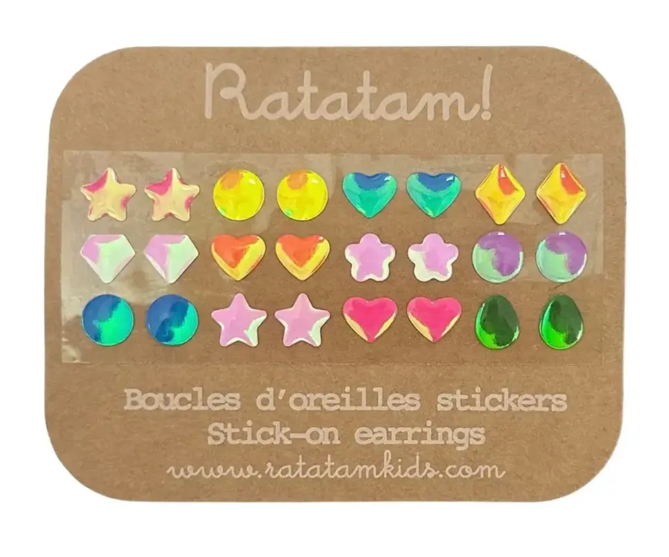 Ratatam | Set of 12 pairs of earring stickers