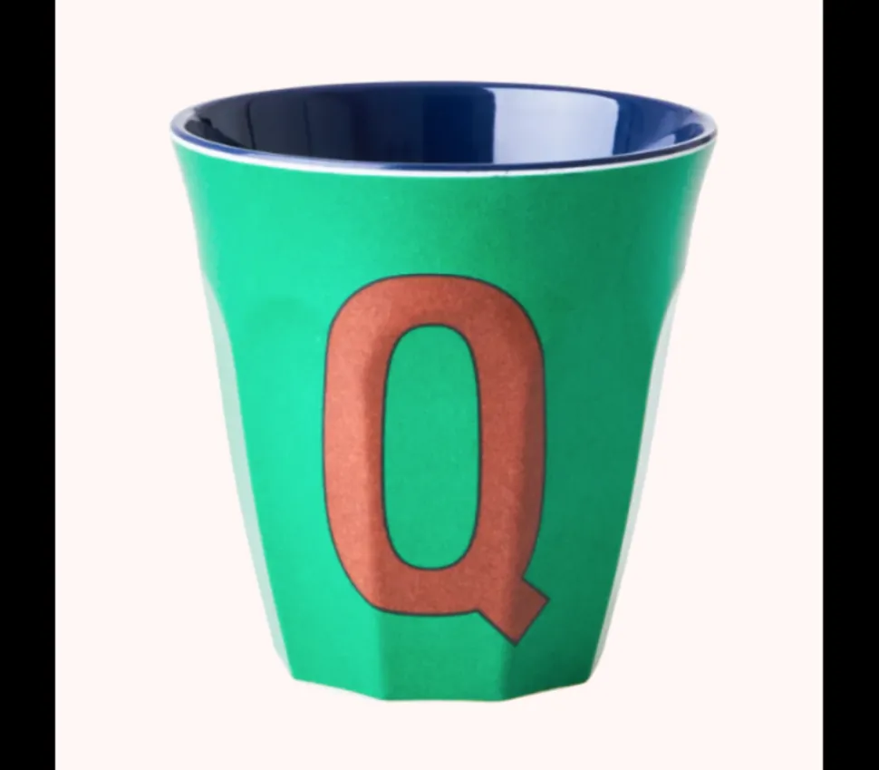 Rice | beker Letter Q Groen