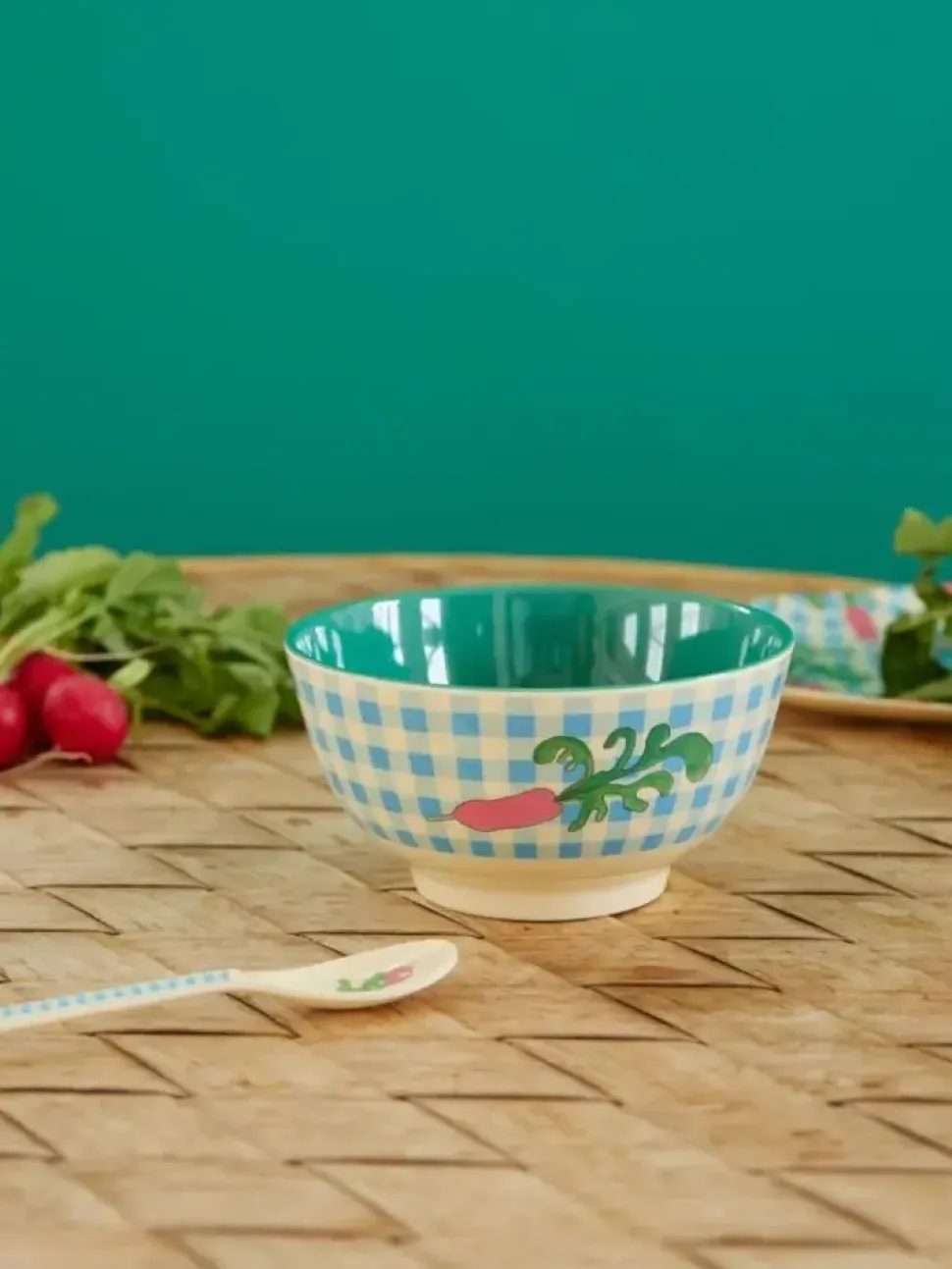 Rice | Melamine Bowl with Radish | Medium 700ml