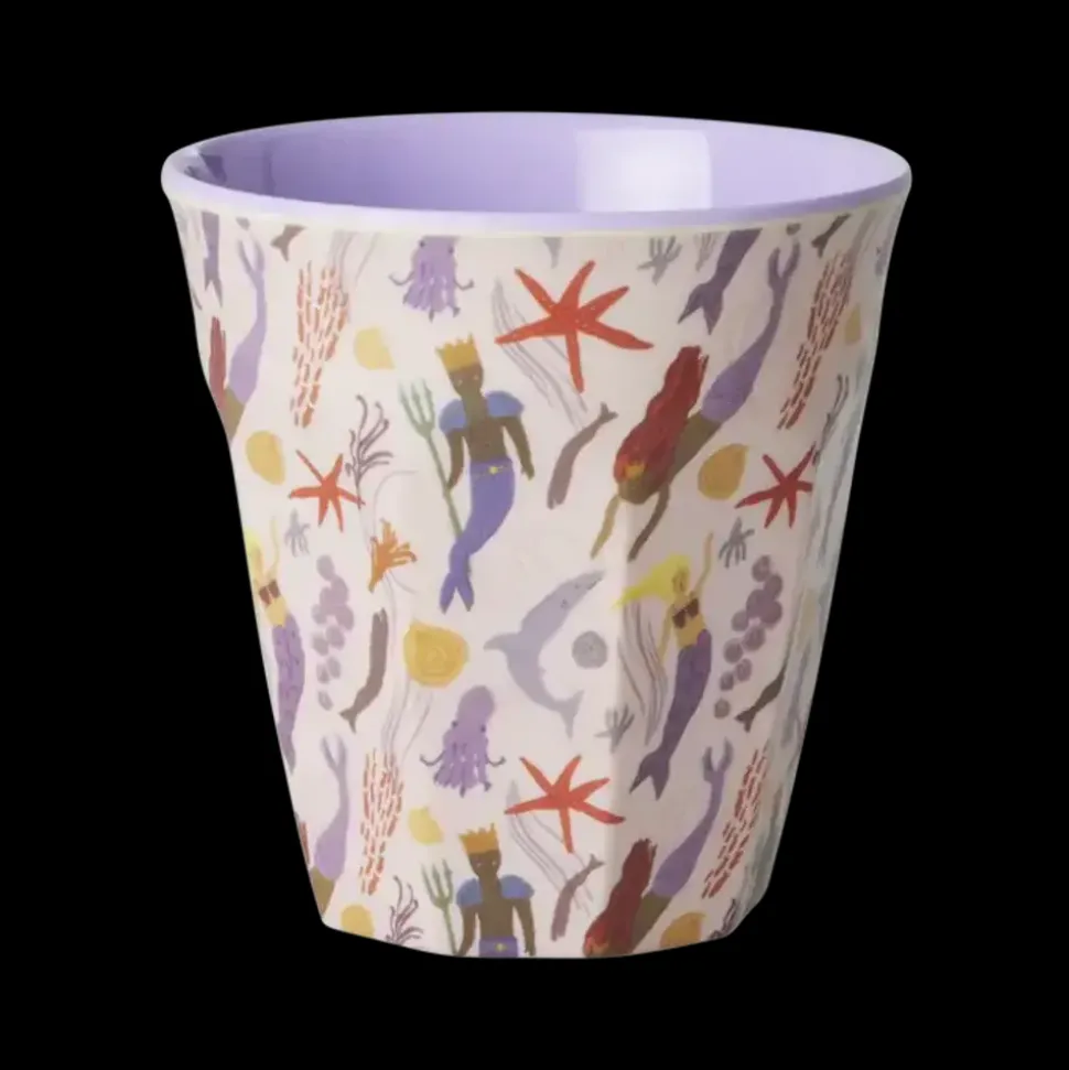 Rice | Middelgroot Kinderbeker | Lavendel | Mermaid Print