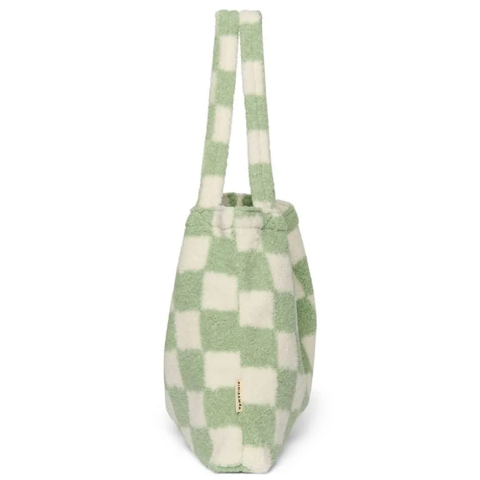 Studio Noos | Binibamba | Pistachio Checked Teddy | Mom Bag