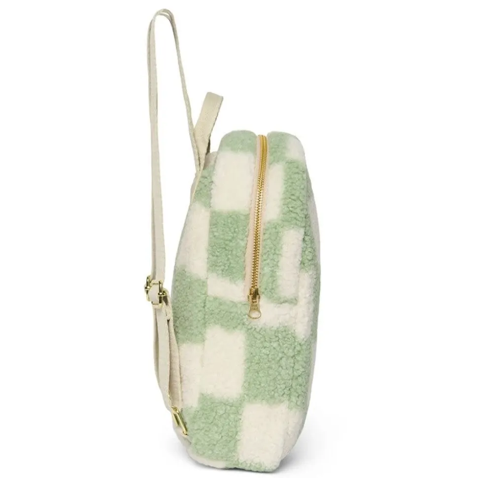 studio_noos__binibamba__p_2-1.webp Studio Noos | Binibamba | Pistachio Checked Teddy | Mini Backpack