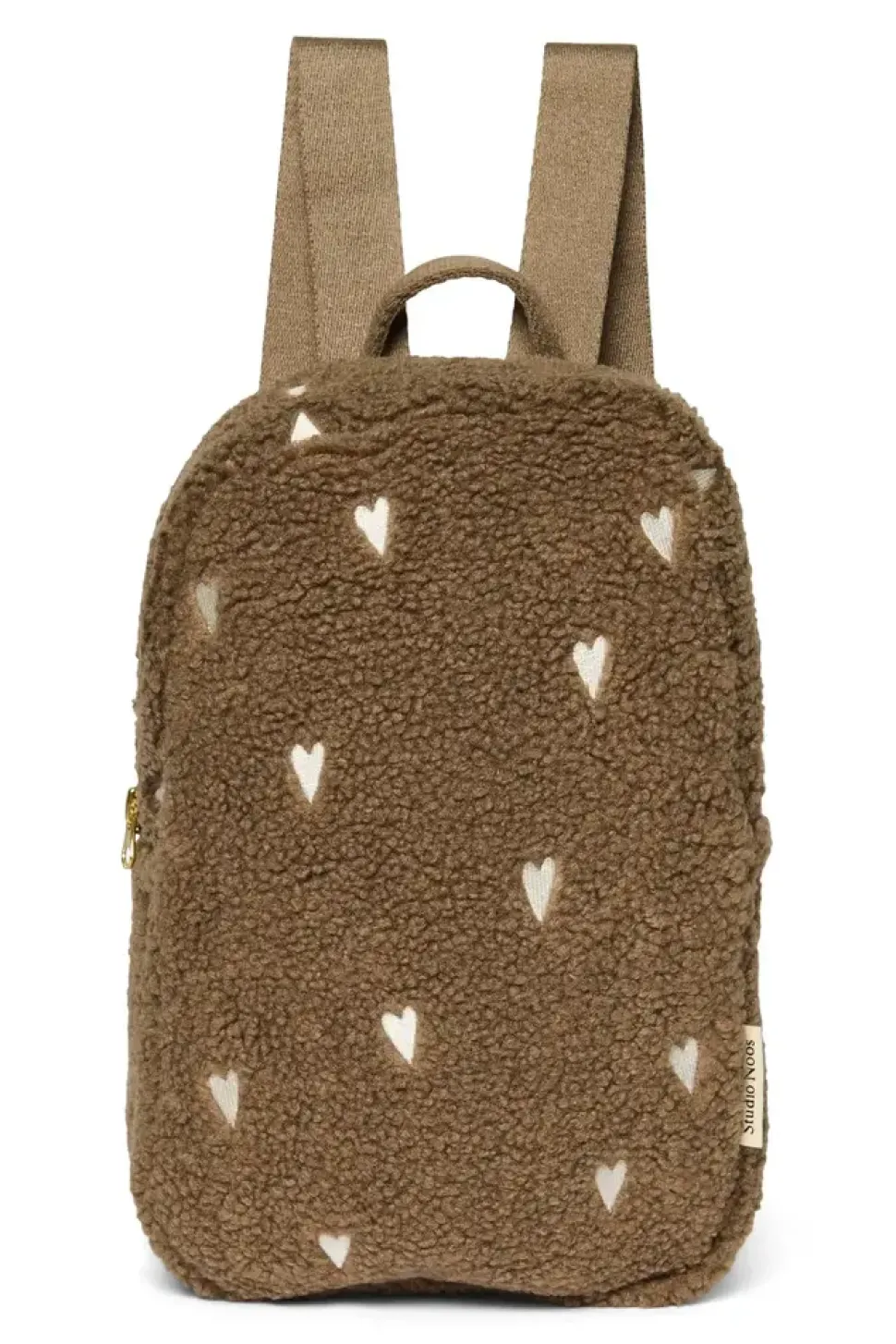 Studio Noos | Brown Teddy Hearts | Mini Backpack