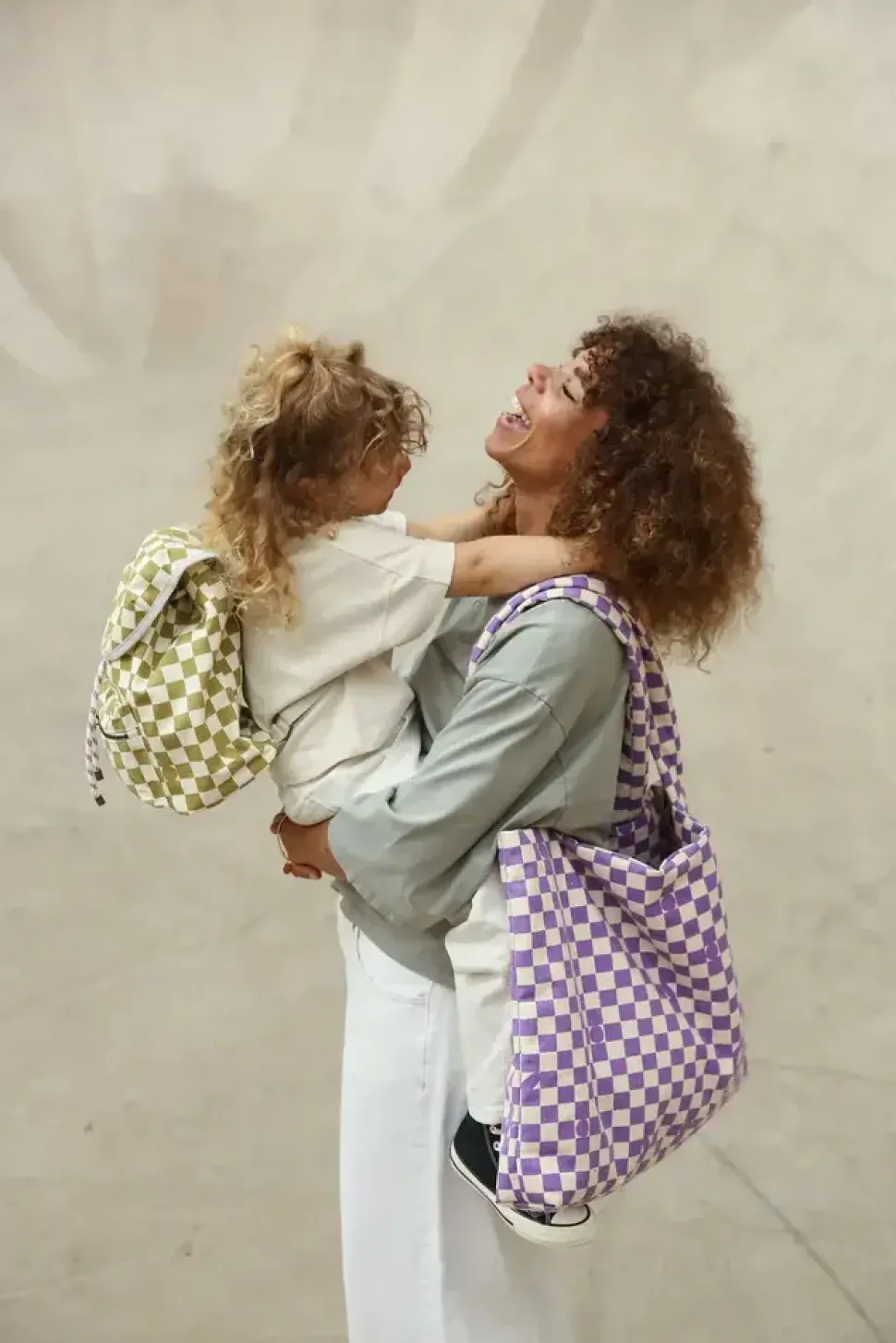 Studio Noos | Hay Checkerboard | Mini Backpack