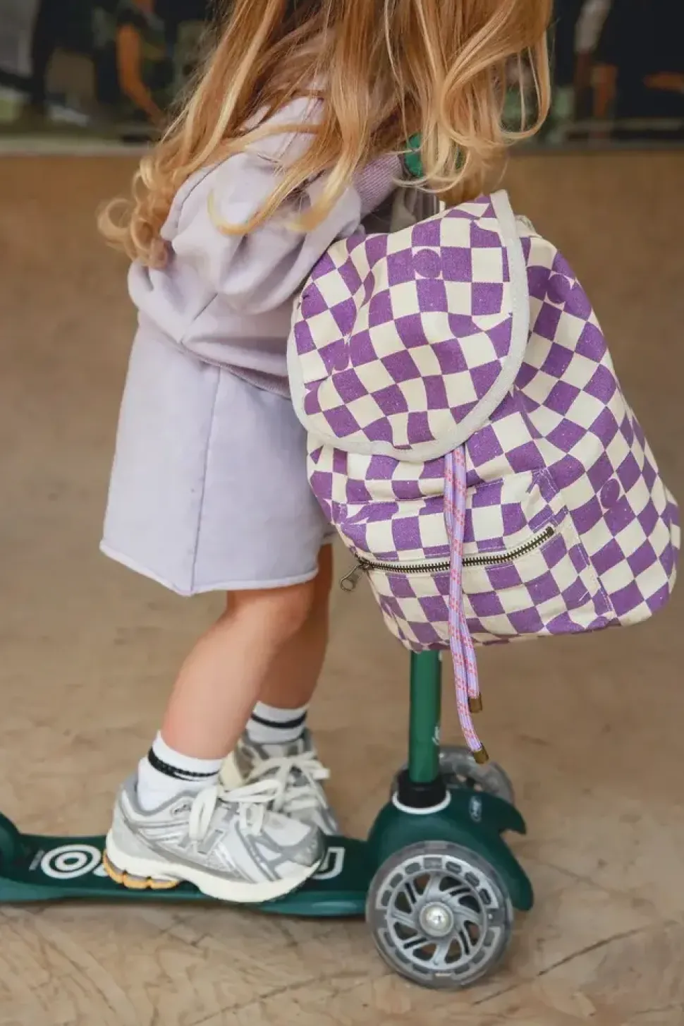 Studio Noos | Violet Checkerboard | Mini Backpack