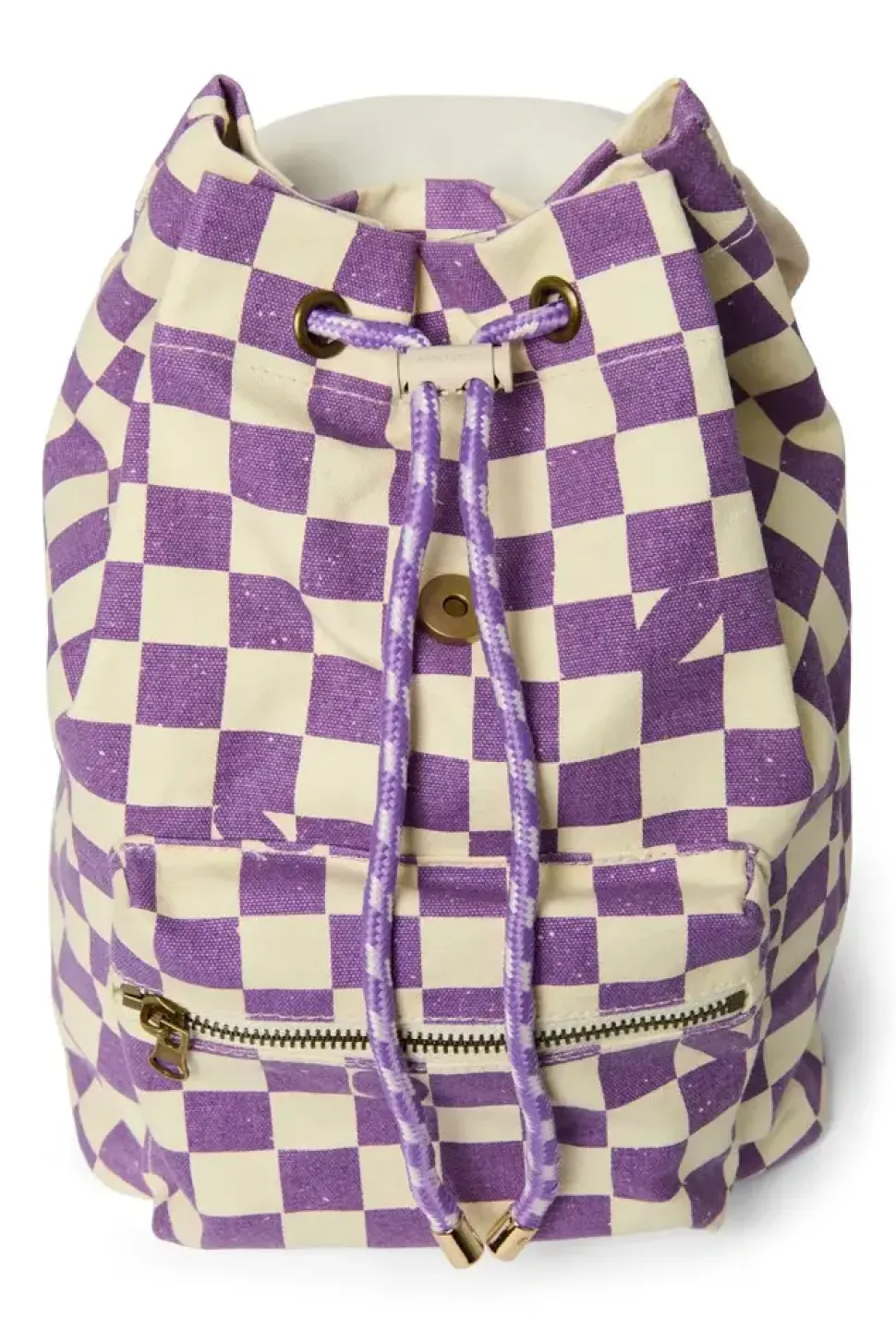 studio_noos__violet_check_2.webp Studio Noos | Violet Checkerboard | Mini Backpack
