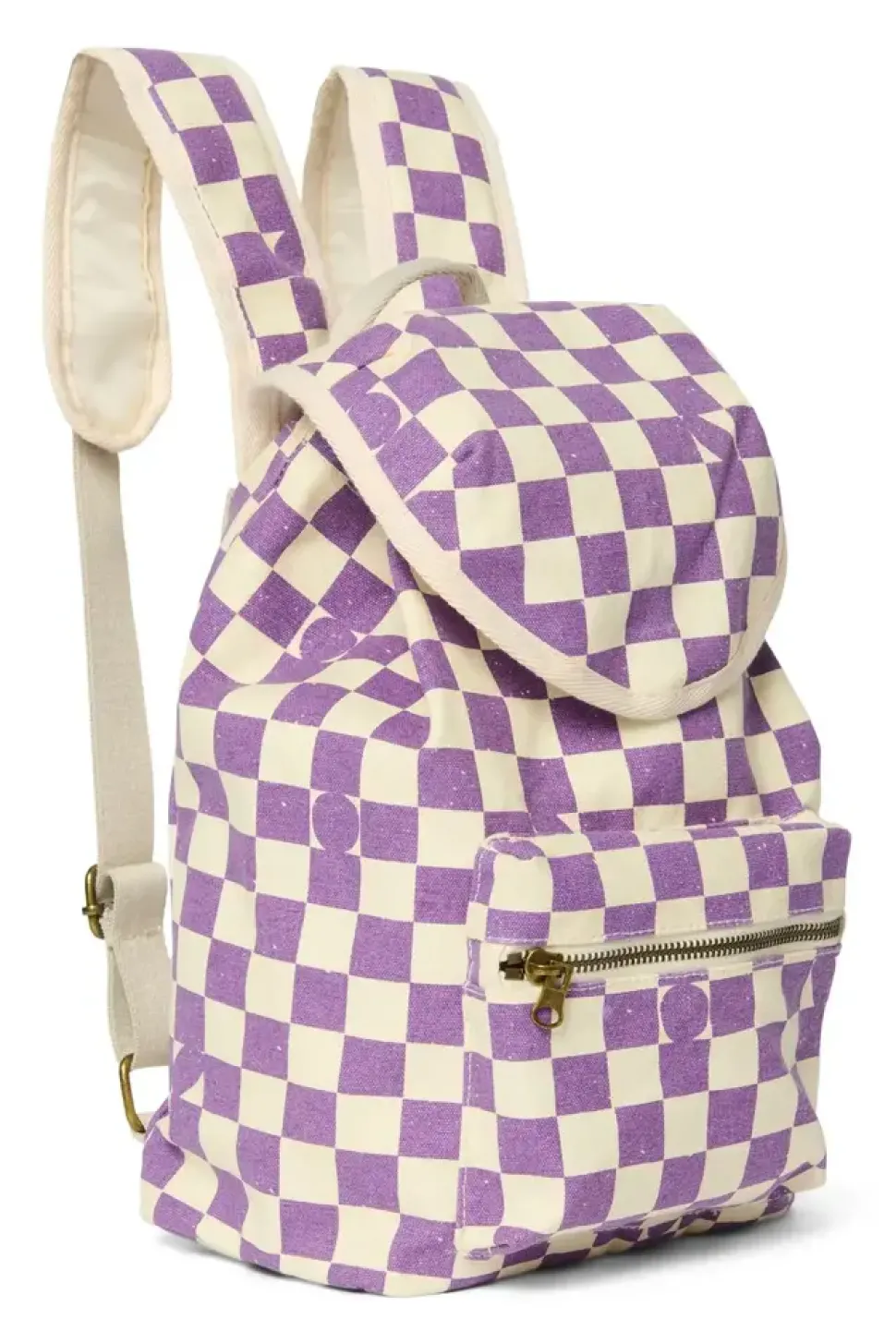 studio_noos__violet_check_4.webp Studio Noos | Violet Checkerboard | Mini Backpack