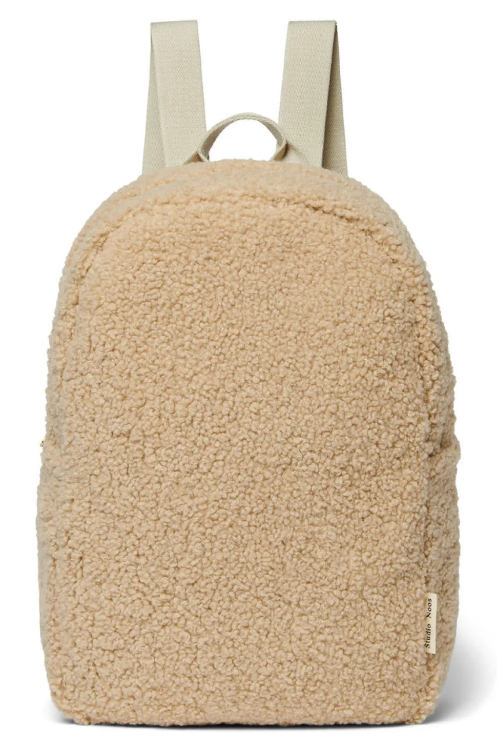 Studio Noos: Ecru teddy midi backpack